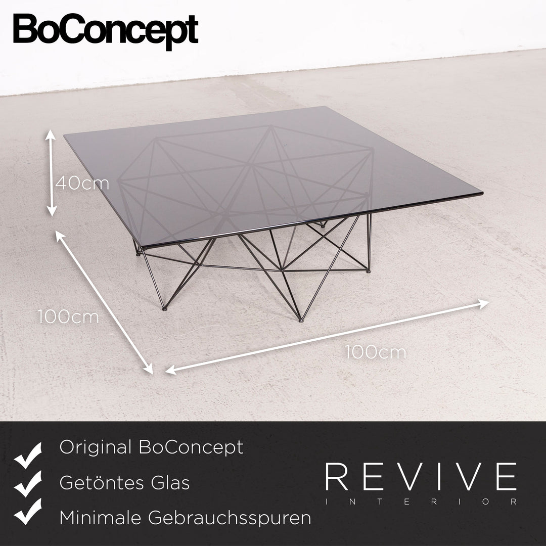 BoConcept Designer Glas Tisch Schwarz Couchtisch #8369