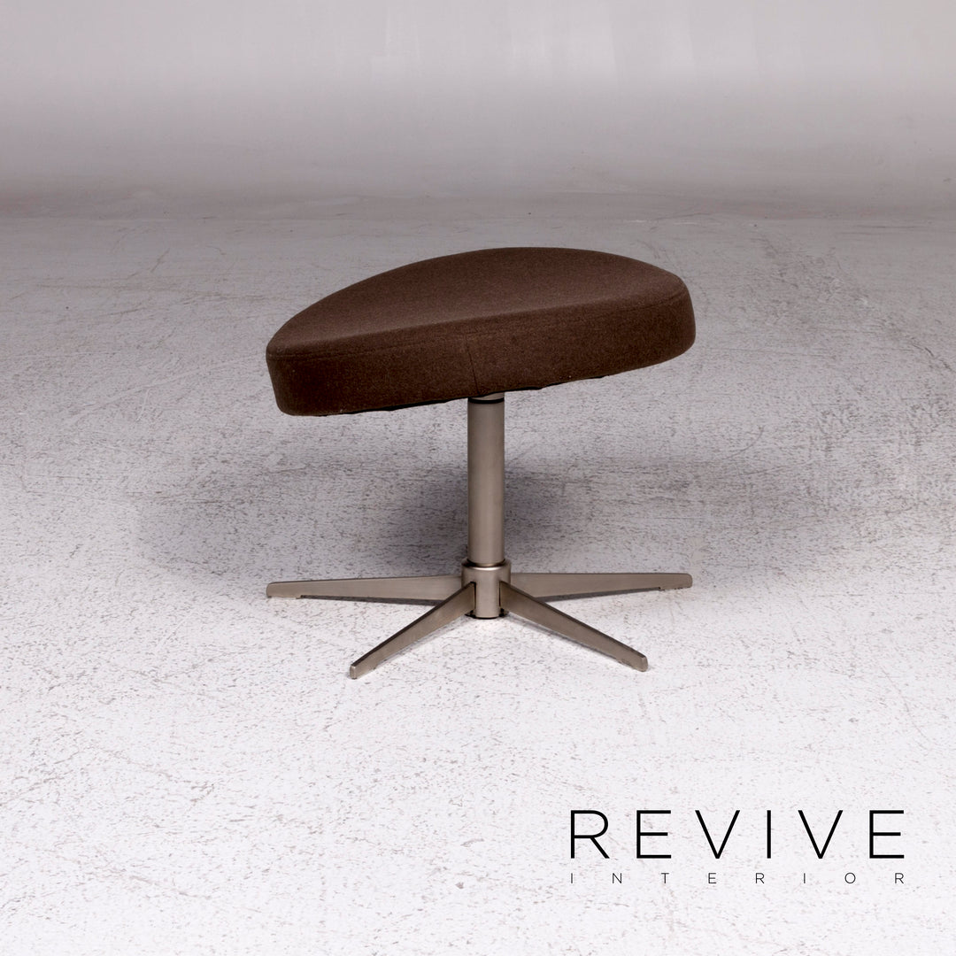 BoConcept fabric stool brown swivel function #9795