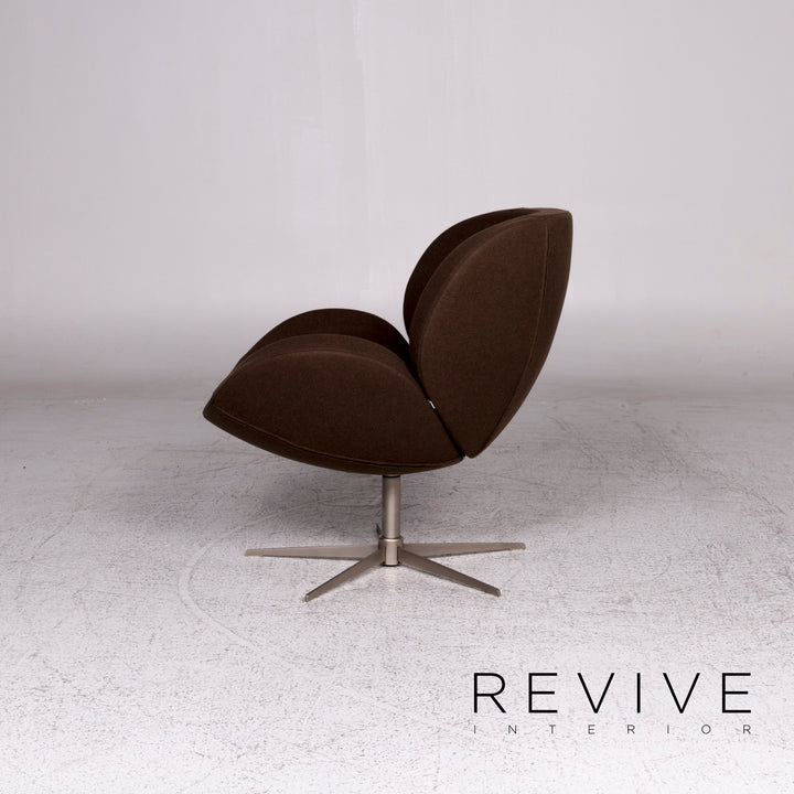 BoConcept Designer Fabric Armchair Brown Swivel Chair #9851