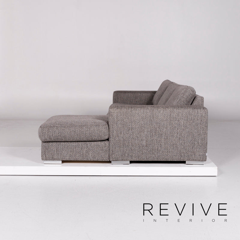 BoConcept Stoff Ecksofa Grau Sofa Couch 