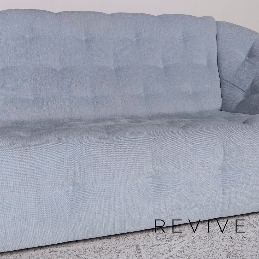 Brühl &amp; Sippold fabric sofa ice blue gray blue two-seater couch #9782