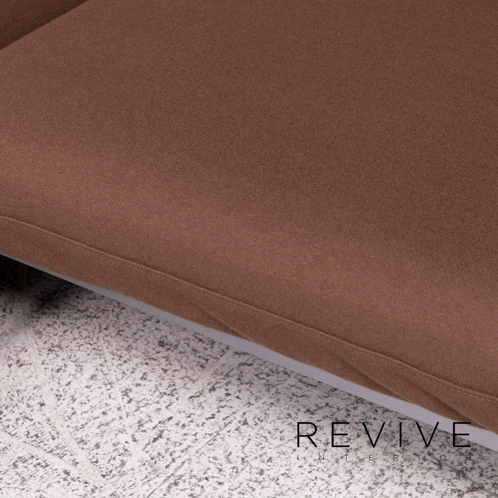 Brühl &amp; Sippold Roro fabric corner sofa brown sofa relax function sleep function couch #10192