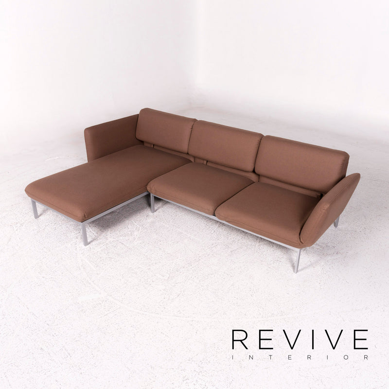 Brühl & Sippold Roro Stoff Ecksofa Braun Sofa Relaxfunktion Schlaffunktion Couch 