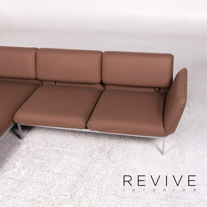Brühl & Sippold Roro Stoff Ecksofa Braun Sofa Relaxfunktion Schlaffunktion Couch 