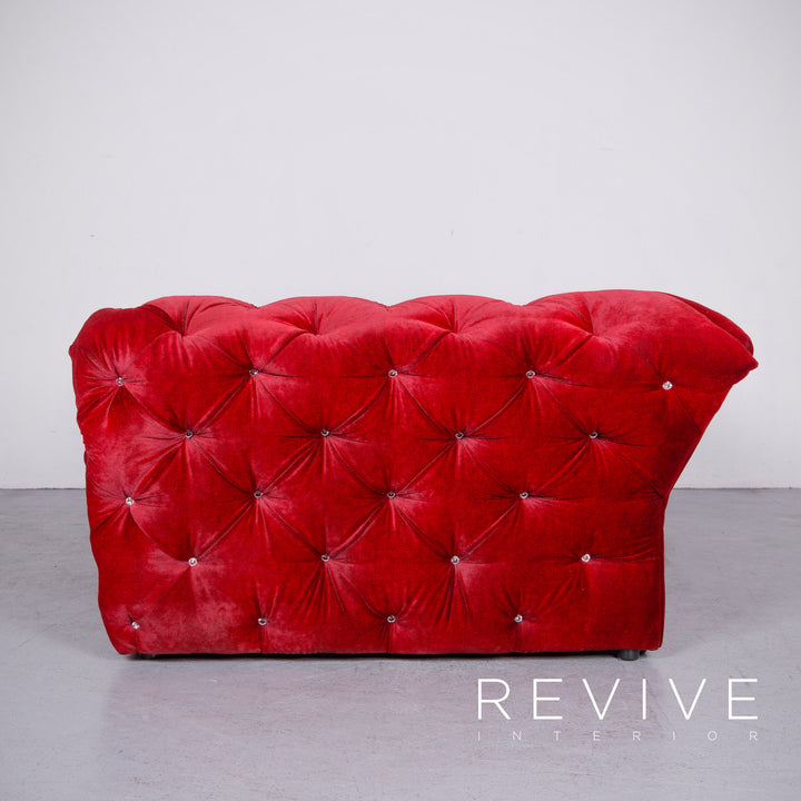 Bretz Marilyn Stoff Sofa Rot Dreisitzer Couch #6672