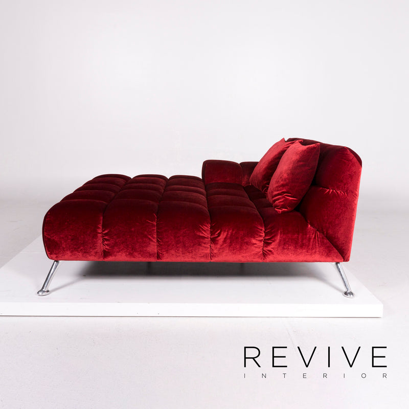 Bretz Ocean 7 Liege in Samt Stoff Rot Velours Velvet 5 Kammern 