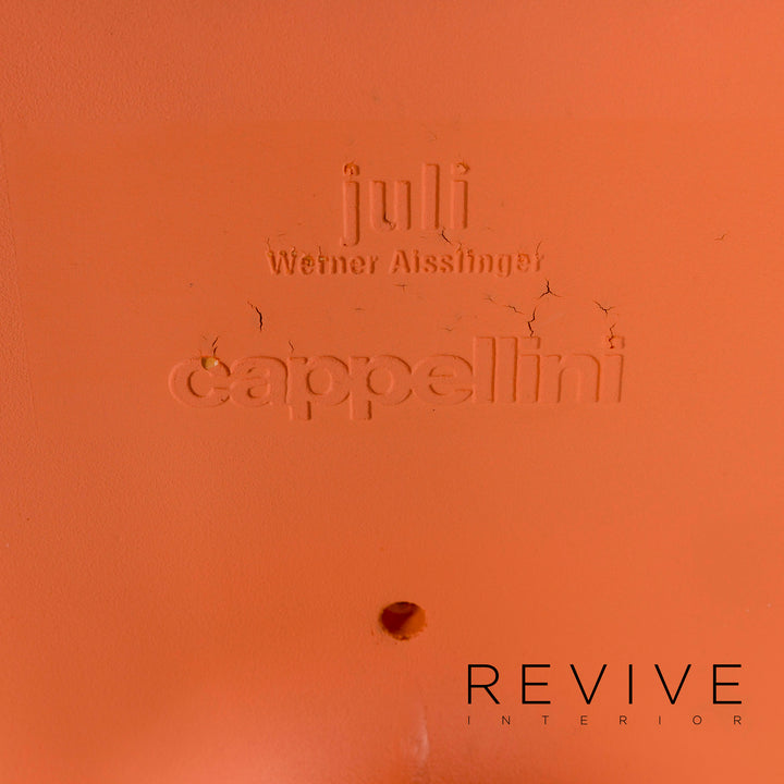 Cappellini Juli 09 Kunststoff Sessel Orange Apricot Stuhl Polypropylen Werner Aisslinger #10564