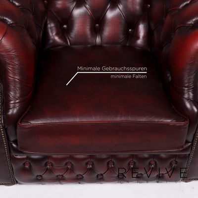 Centurion Leder Sessel Rot #11207