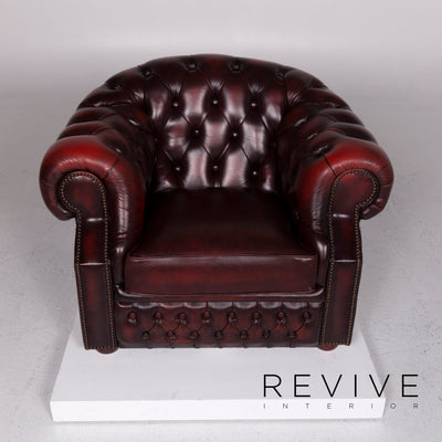Centurion Leder Sessel Rot #11207