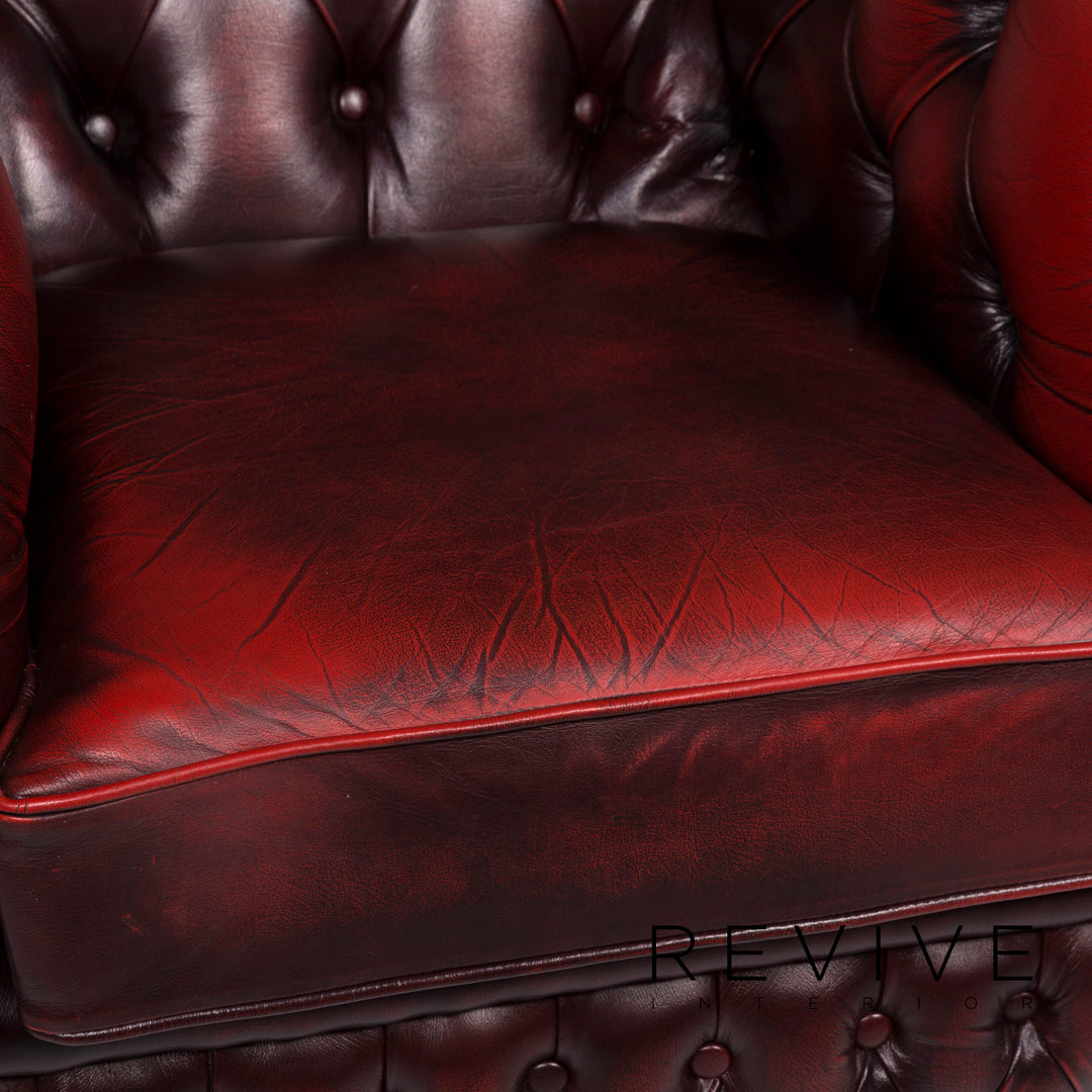 Centurion Leder Sessel Rot #11208