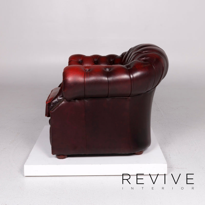 Centurion Leder Sessel Garnitur Rot 