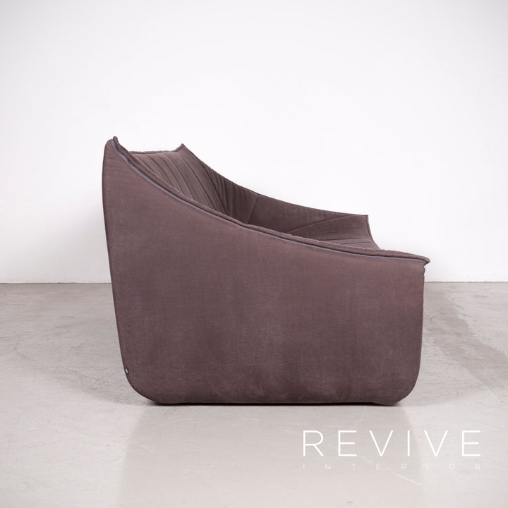 Cor Bahir designer fabric sofa brown by Jürgen Boner three-seater couch #7416