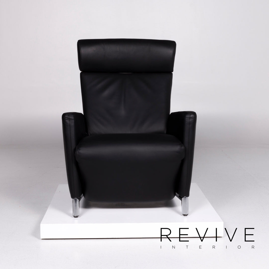 Cor Bico Leder Sessel Garnitur Schwarz inkl. Relax-Funktion #10855