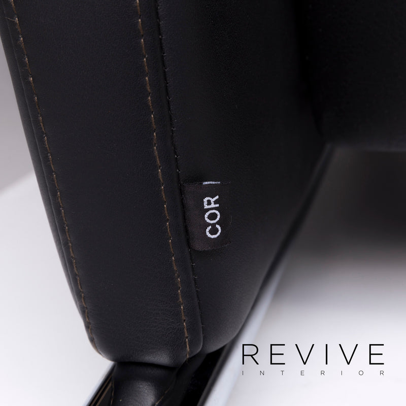 Cor Bico Leder Sessel Schwarz inkl. Relax-Funktion 
