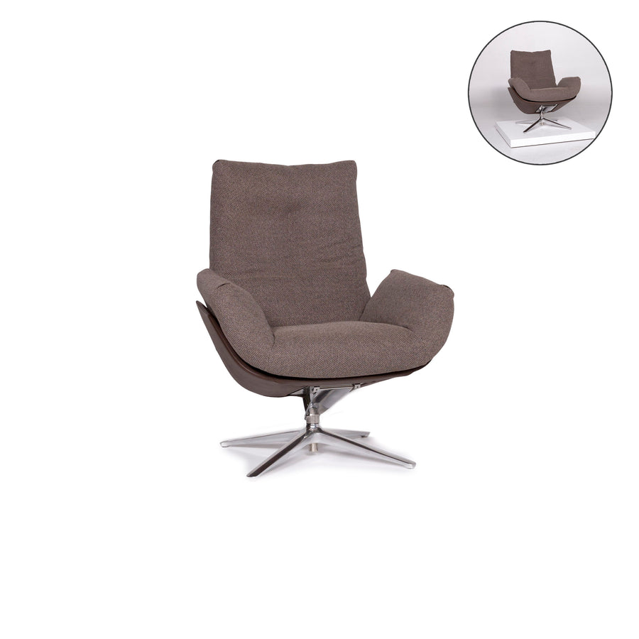 Cor CORDIA Fabric Lounge Chair Brown Mud Tilt Relax Function #10891