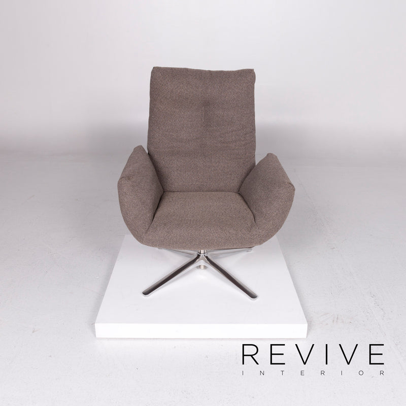 Cor CORDIA Stoff Lounge Sessel Braun Schlamm Kippfunktion Relaxfunktion Funktion 