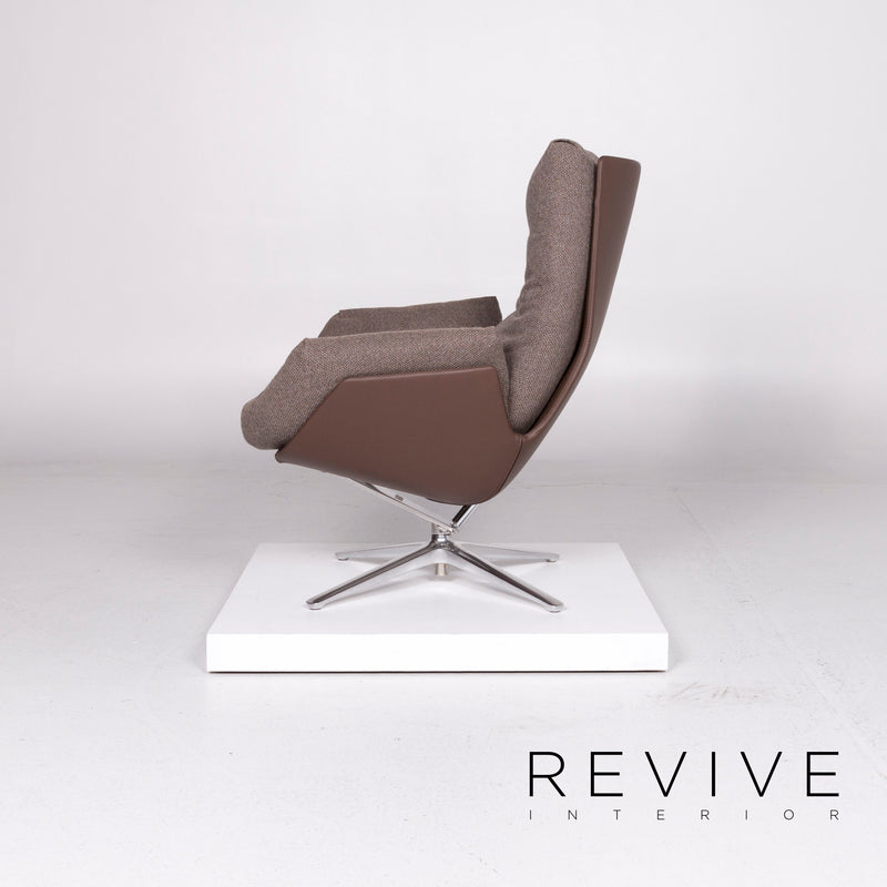 Cor CORDIA Stoff Lounge Sessel Braun Schlamm Kippfunktion Relaxfunktion Funktion 