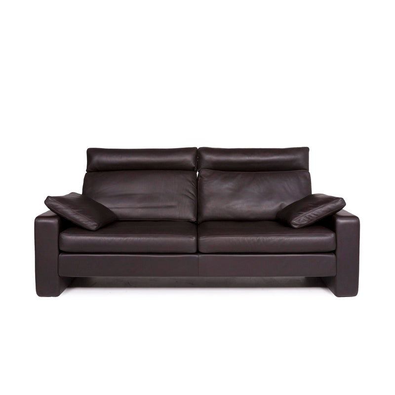 Cor Conseta Leder Sofa Braun Dunkelbraun Zweisitzer Couch 