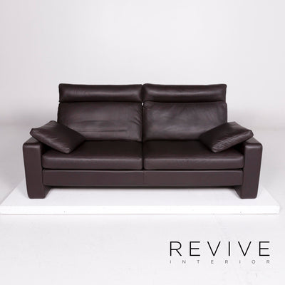 Cor Conseta Leder Sofa Braun Dunkelbraun Zweisitzer Couch #11247