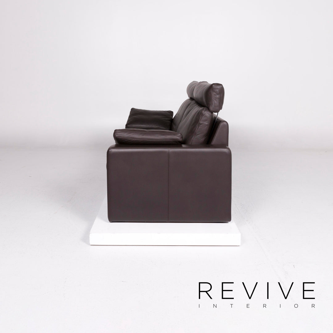 Cor Conseta Leder Sofa Braun Dunkelbraun Zweisitzer Couch #11247