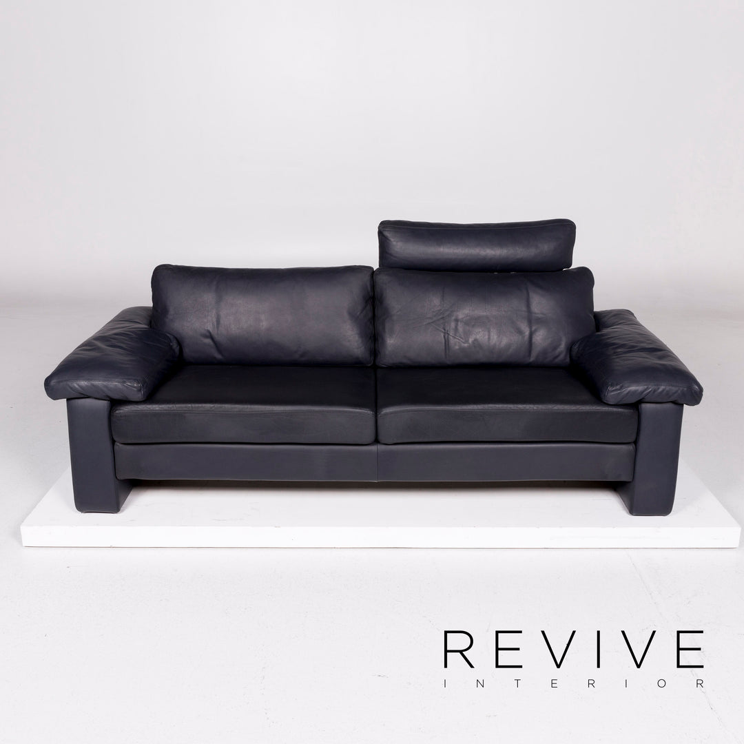 Cor Conseta Sofa Blau Dunkelblau Dreisitzer Couch #11024