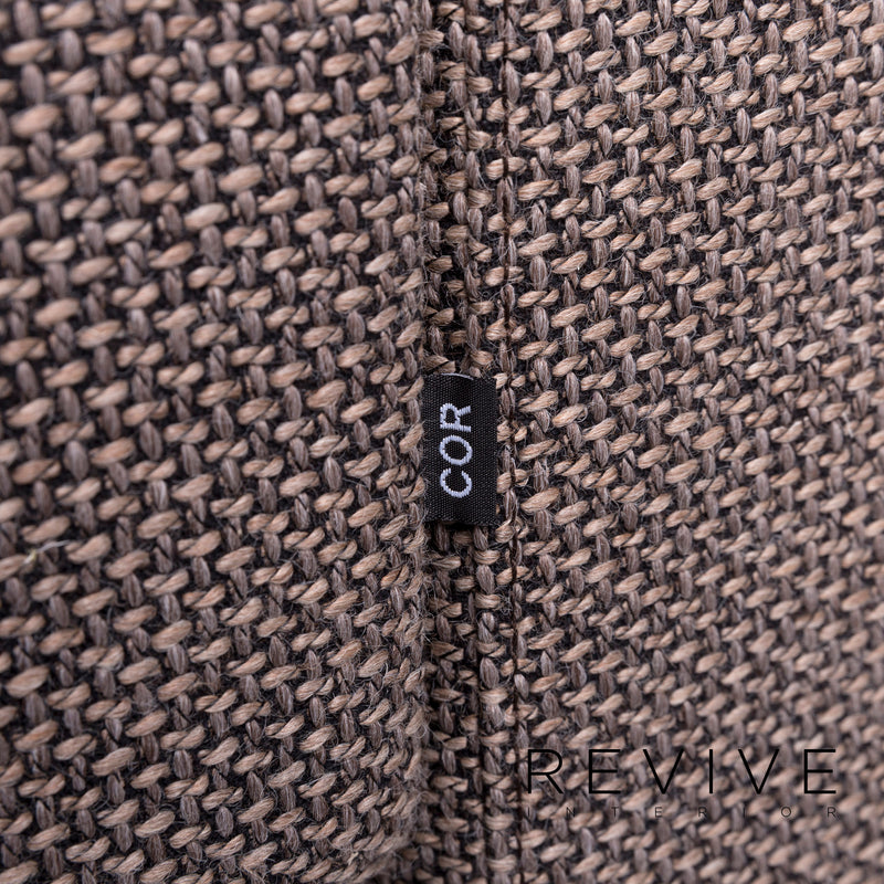Cor Conseta Stoff Sofa Garnitur Braun Hellbraun 