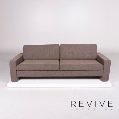 Cor Conseta Stoff Sofa Garnitur Braun Hellbraun #12025