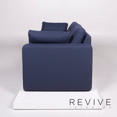 Cor Stoff Sofa Blau Zweisitzer #11449