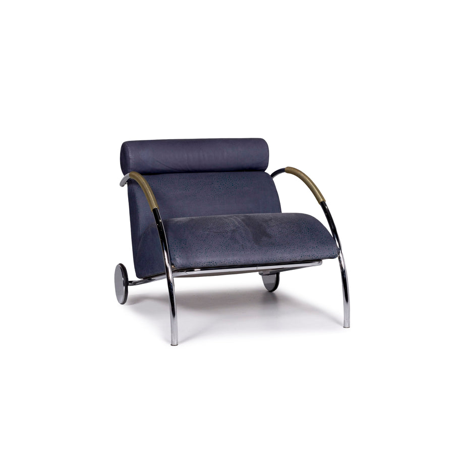 Cor Zyklus Leder Sessel Blau Funktion Peter Maly #10560