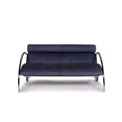 Cor Zyklus Leder Sofa Blau Zweisitzer Funktion Peter Maly #10561
