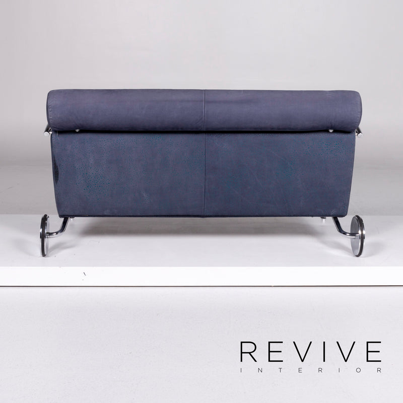 Cor Zyklus Leder Sofa Blau Zweisitzer Funktion Peter Maly 