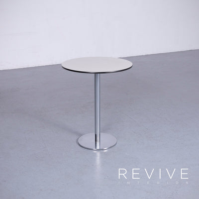 Designer Metall Tisch Grau-Silber Swiss Air Lounge #3654