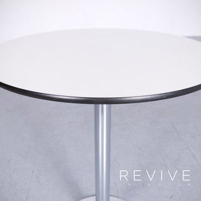 Designer Metall Tisch Grau-Silber Swiss Air Lounge #3654