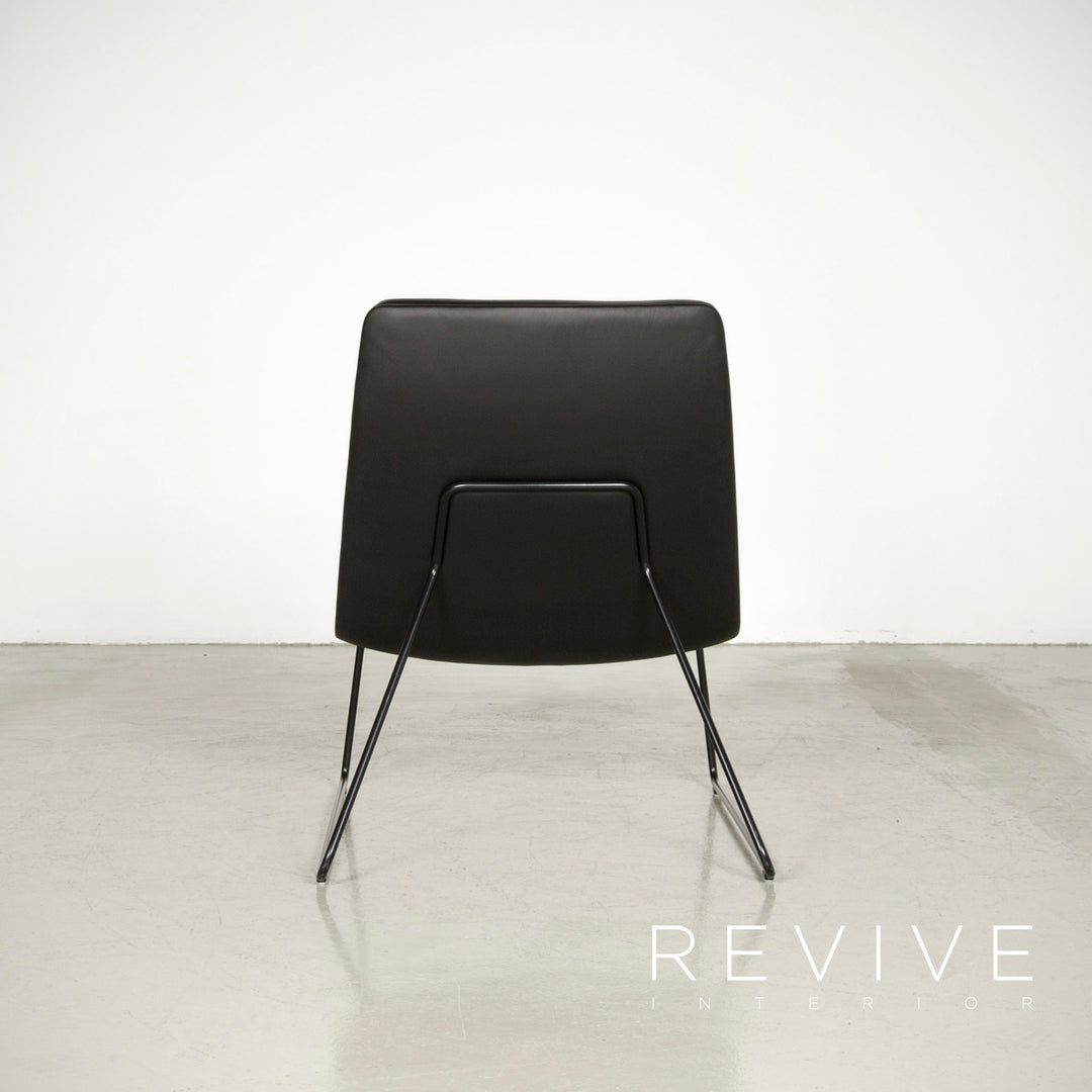 Dietiker Relounge 6400 Sessel Schwarz by Urs & Carmen Greutmann-Bolzern Echtleder Stuhl #7204