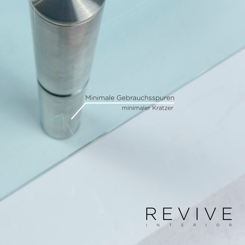 Draenert Imperial Glas Couchtisch Silber Tisch 