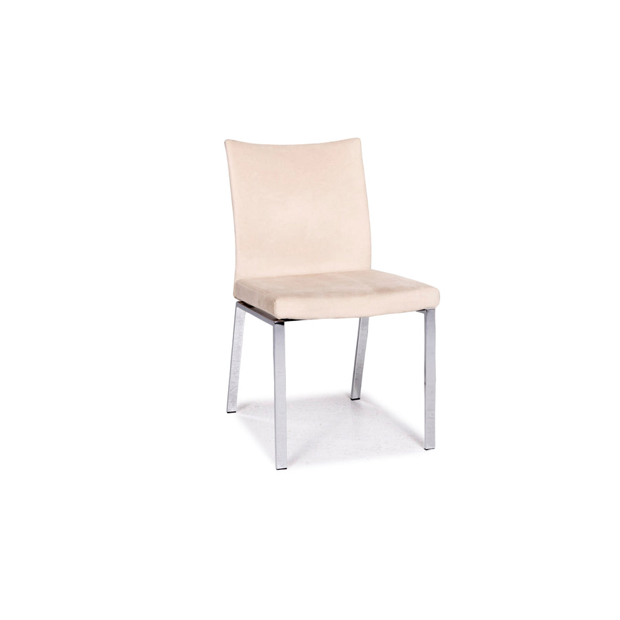 Draenert Linus Alcantara fabric cream armchair #11206