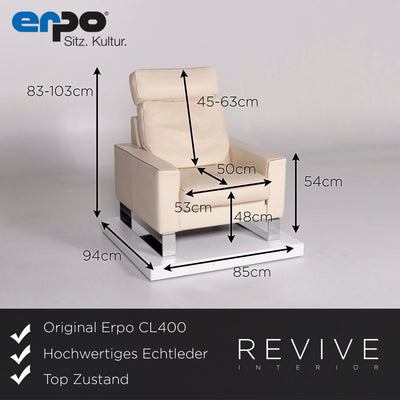 Erpo CL 400 Leder Sessel Creme Funktion #10601