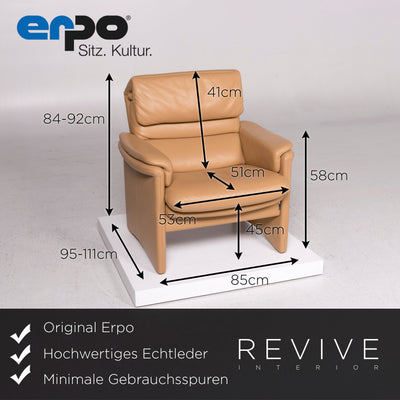 Erpo Leder Sessel Beige Funktion Relaxfunktion #11881