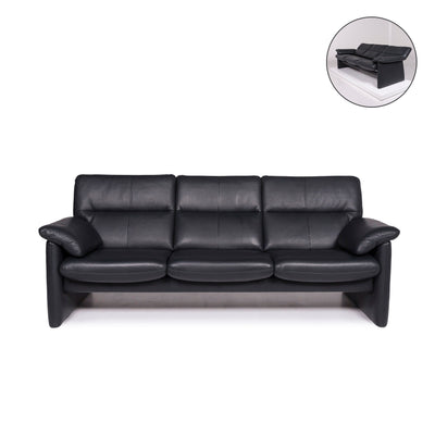 Erpo Leder Sofa Grün Dunkelgrün Dreisitzer Relaxfunktion Funktion Couch #11699