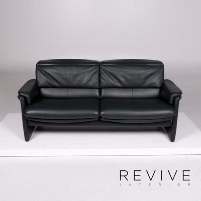Erpo Leder Sofa Grün Dunkelgrün Zweisitzer Funktion Couch #11709