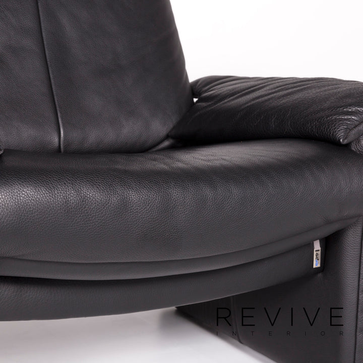Erpo Lugano Leather Armchair Black Relax Function #10442