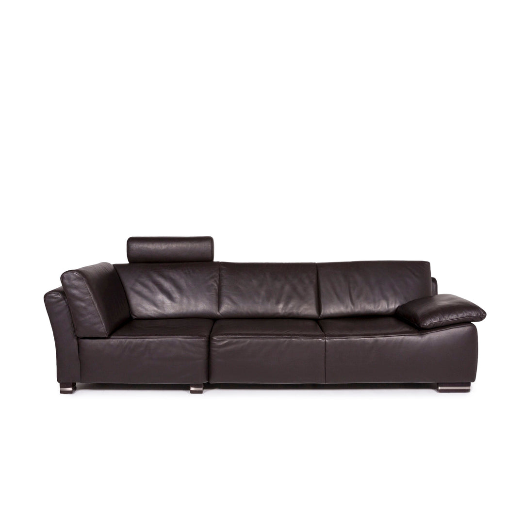 Ewald Schillig Bentley Leder Sofa Braun Dreisitzer Couch #11494