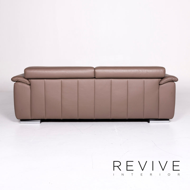 Ewald Schillig Brand Blues Leder Sofa Braun Zweisitzer 