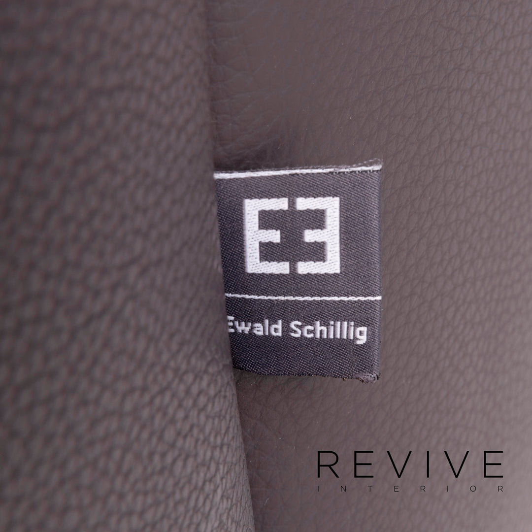 Ewald Schillig Designer Leder Ecksofa Braun Echtleder Sofa Couch #8659