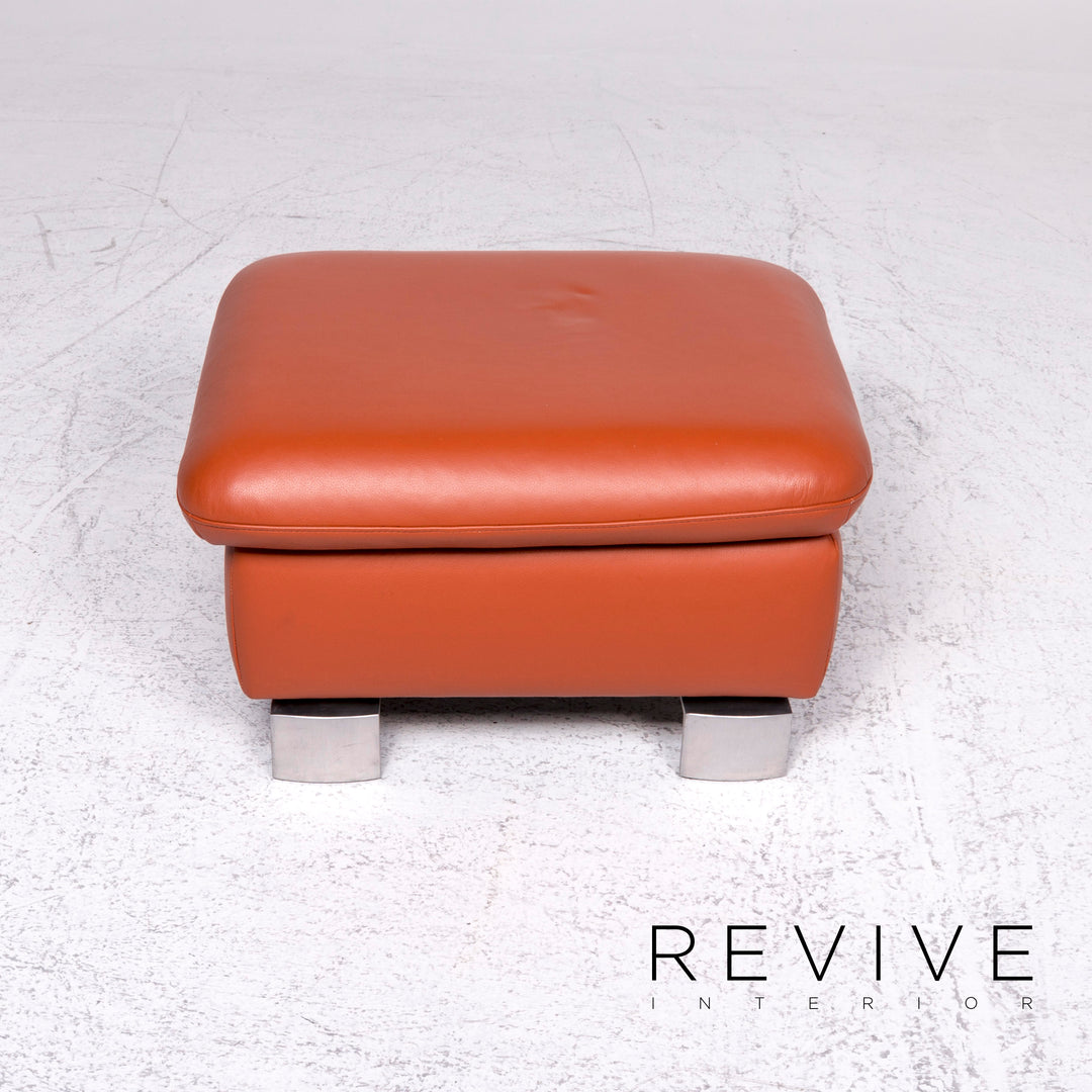 Ewald Schillig Designer Leder Sofa Garnitur Hocker Dreisitzer Zweistzer Couch #8982