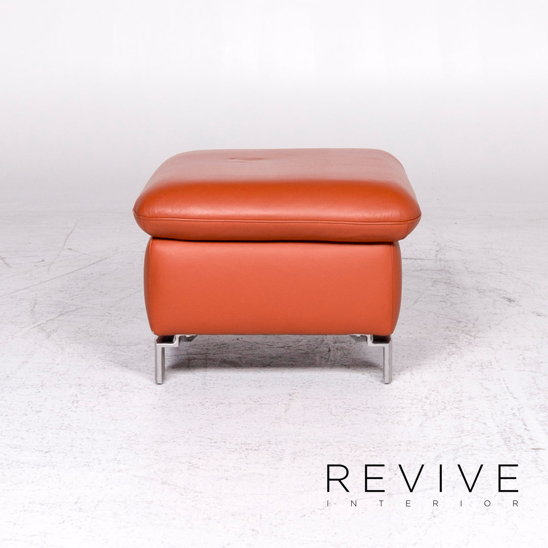 Ewald Schillig Designer Leder Sofa Garnitur Hocker Dreisitzer Zweistzer Couch #8982