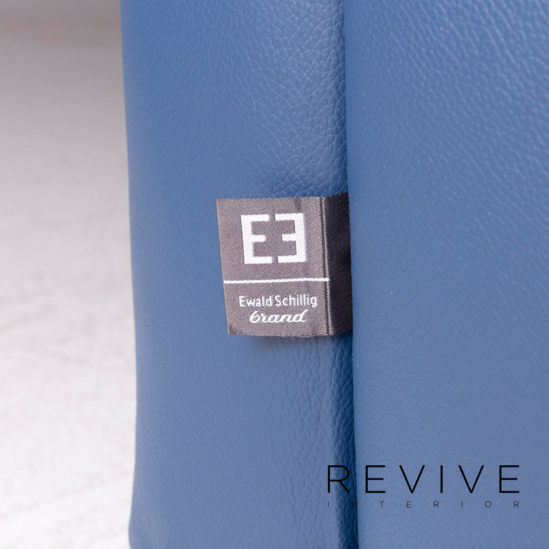 Ewald Schillig Leder Sofa Blau Ecksofa 