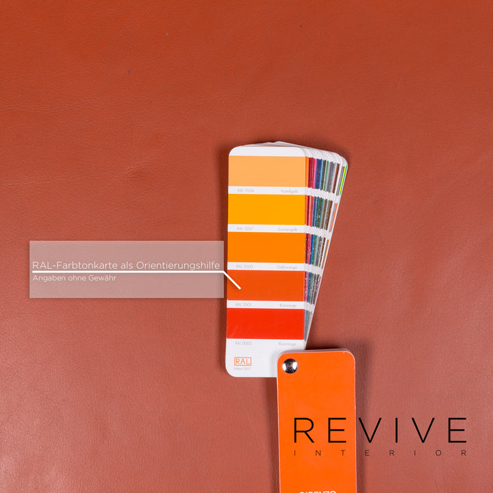 Ewald Schillig Designer Leder Sofa Garnitur Hocker Dreisitzer Zweistzer Couch #8982