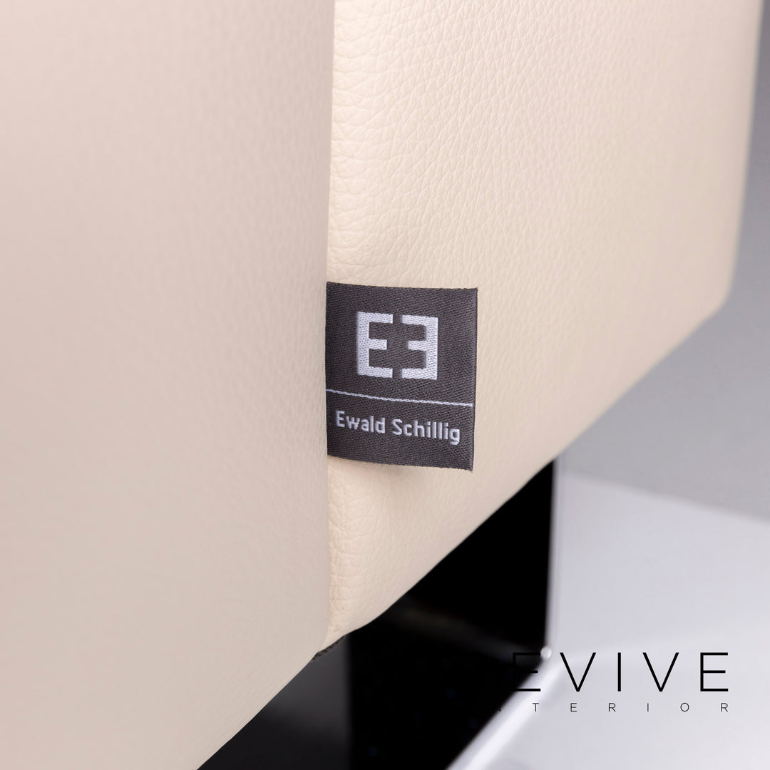 Ewald Schillig Leder Sofa Creme Ecksofa inkl. elektrische Vitalfunktion #10754