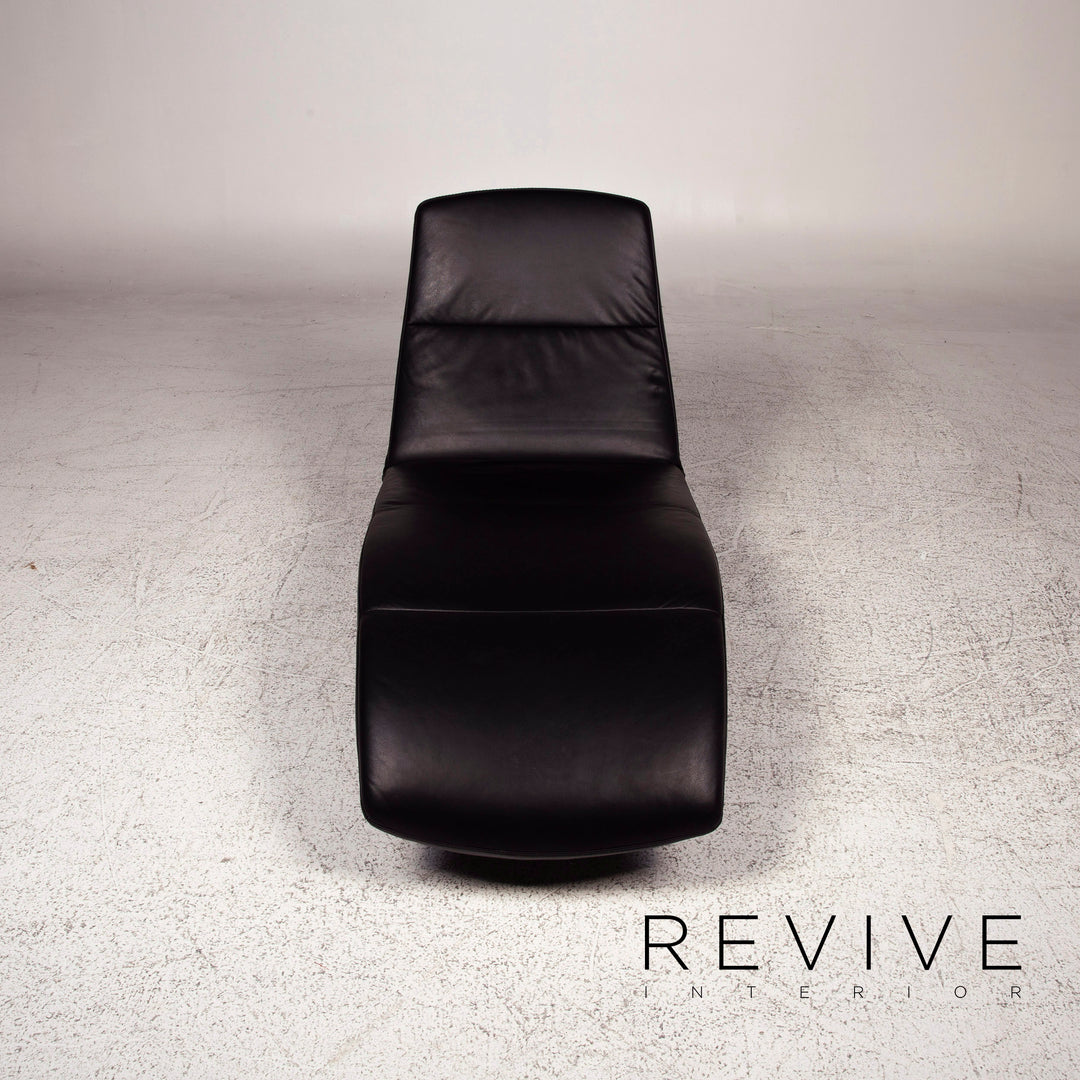 Ewald Schillig Silence Leder Liege Schwarz Relax Schlaf Funktion #9910